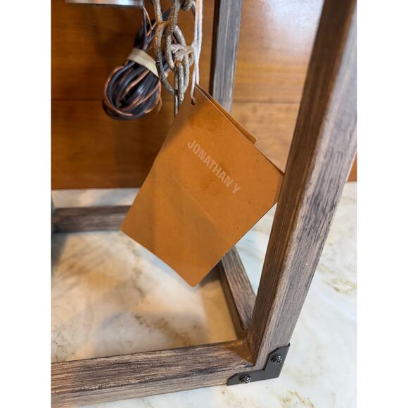 Magnolia Jonathan Y Farmhouse Rustic Barnwood Pendant Light - Picture 4 of 7